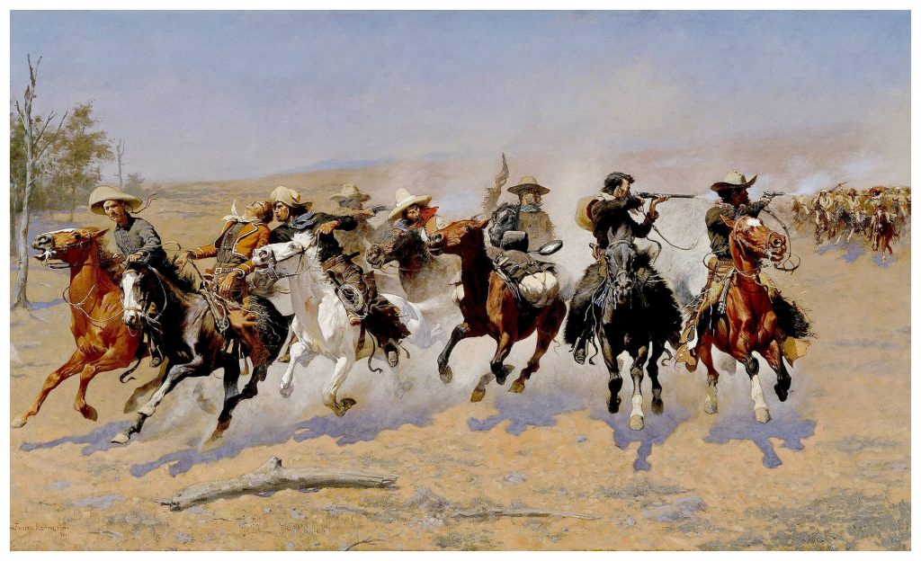 A Dash for the Timber by Frederic Remington - Posterbobs.com