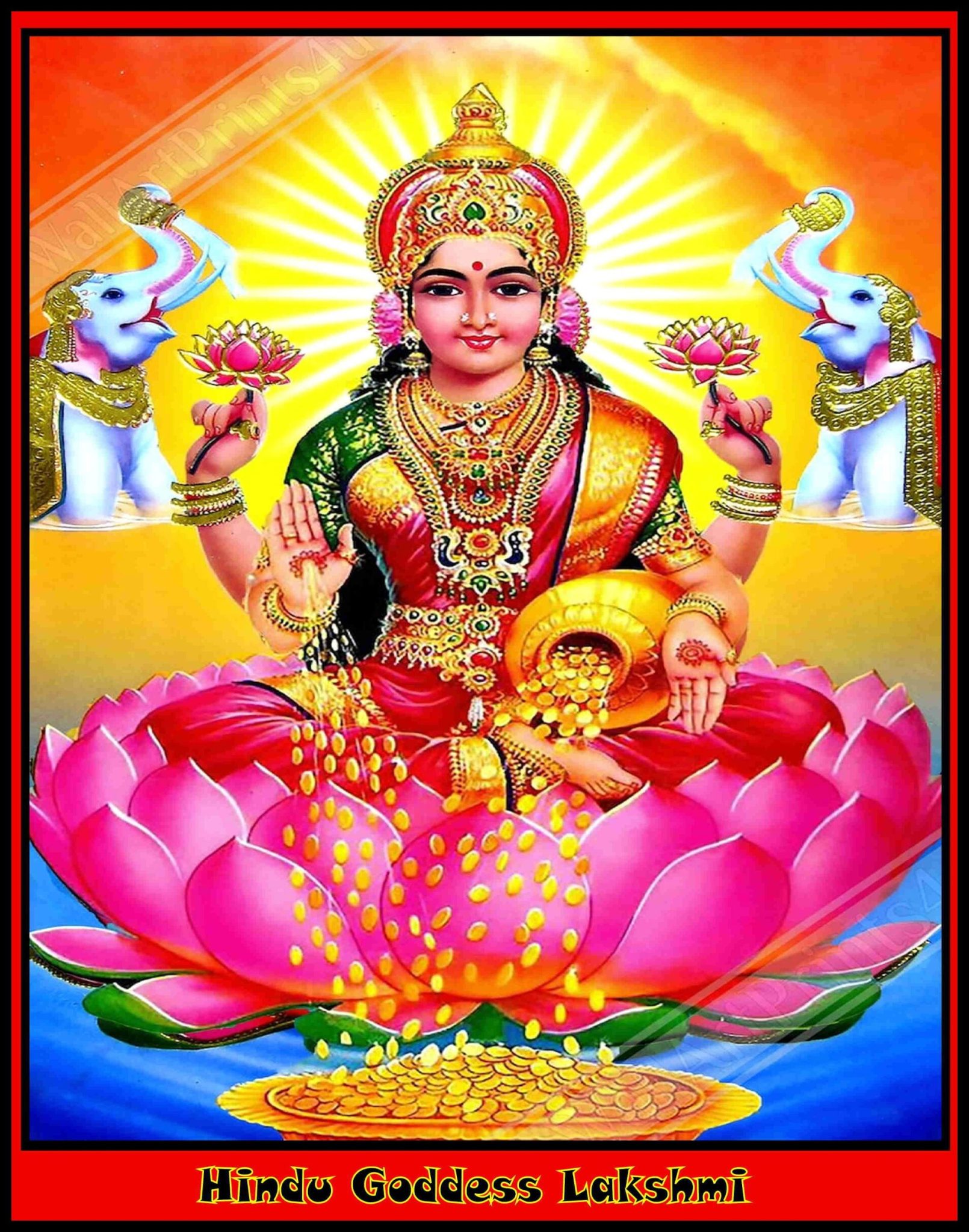 Hindu Goddess Lakshmi Posterbobs hindu-goddess-lakshmi-posterbobs